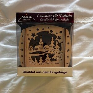 Saico Wooden Tealight Holder